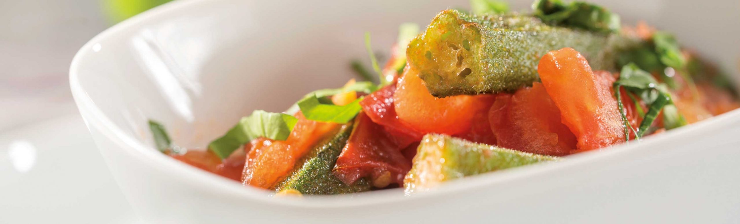 Okra with tomato sauce